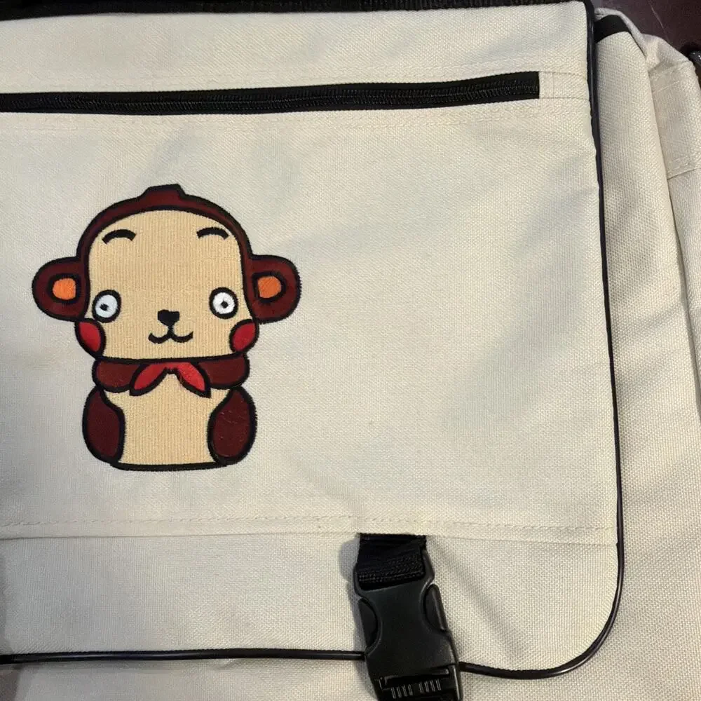 Travel Crossbody Laptop School Bag Beige - See Description